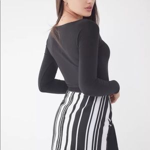 BDG Black Stripe Skirt from Urban Outfitters | Size M | Gently Used
